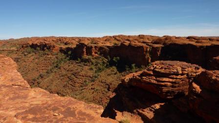 Kings Canyon Rim In The Australian Outback