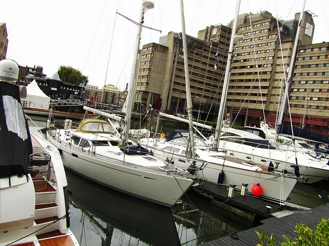 "St Katharine's dock in London among the ghosts of London past"