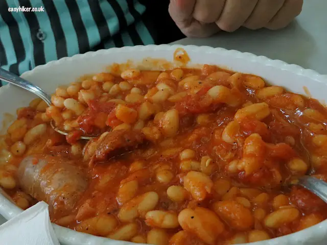 "Fagioli as served in Pizzeria ai Marmi when eating in Rome"