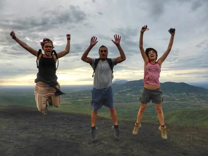 Hiking and Volcano Boarding in  Nicaragua