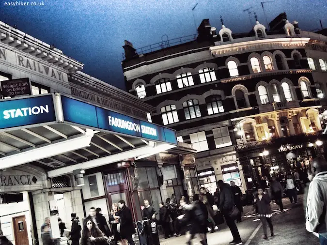 "one of the undead of London is in Farringdon underground station"