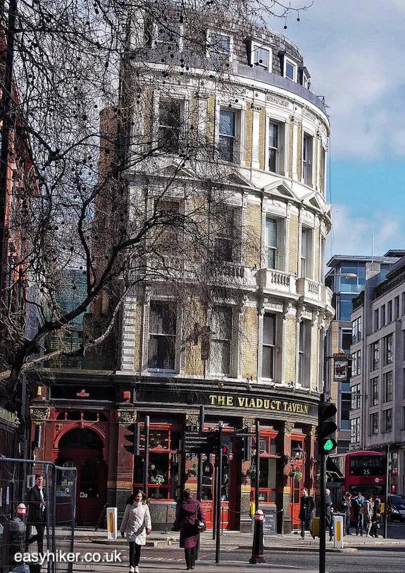 "Viaduct Tavern on a London walk not for the fainthearted"