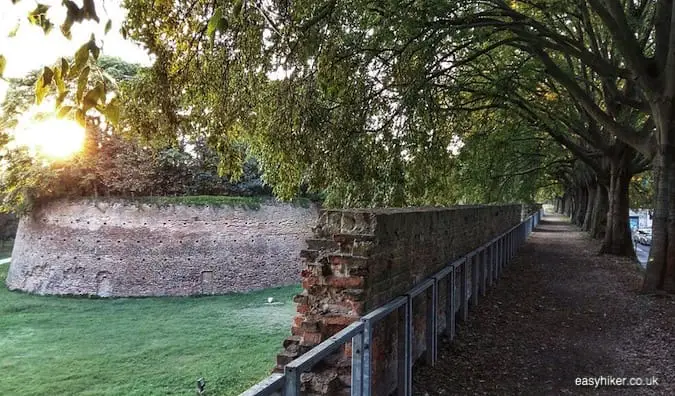 "part of the old walls of Ferrara - journey through Emilia Romagna"