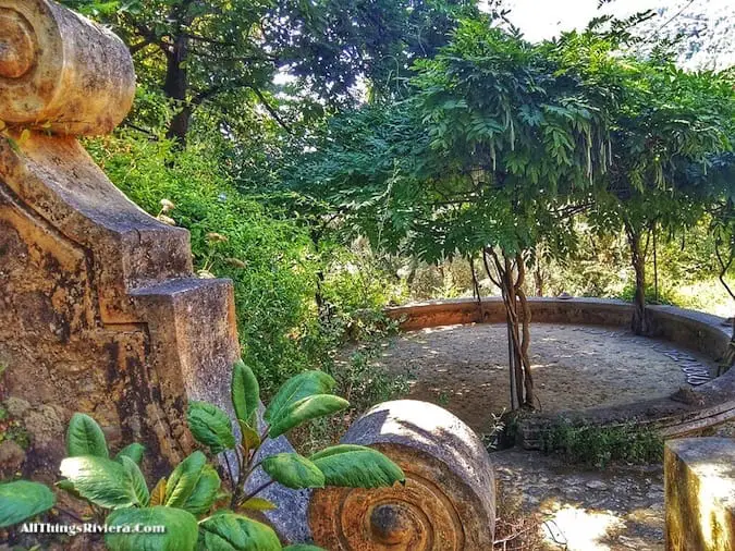 "meeting place at Serre de La Madone Garden"