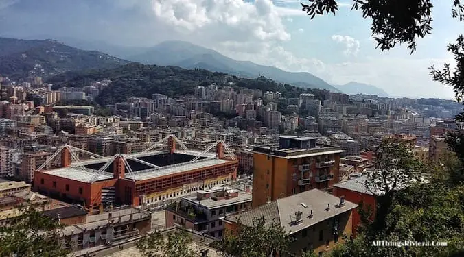 "Football stadium of Genova - Genoa is like Audrey Hepburn"