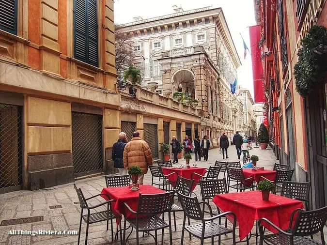 "Via Garibaldi in Genova - Genoa is like Audrey Hepburn"