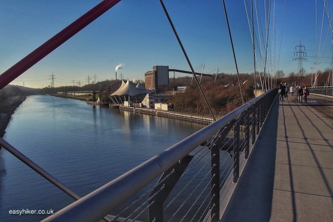 "crossing the Rhein-Herne Canal on a walk to Chase Away Festive Stupor""