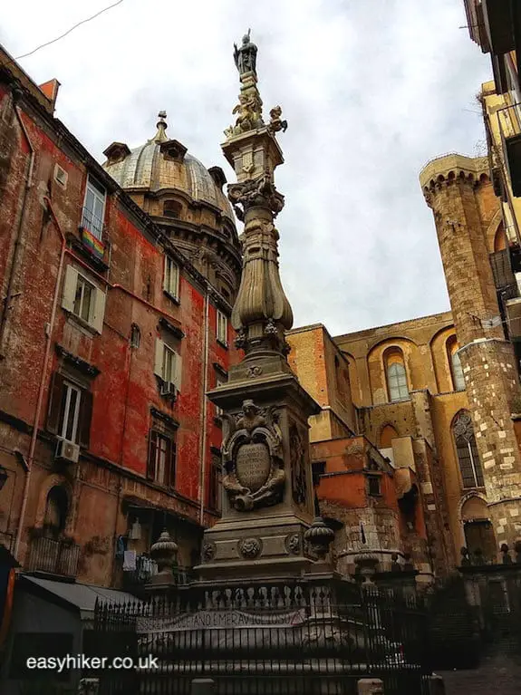 "a monument in Naples on a short Winter Holiday"