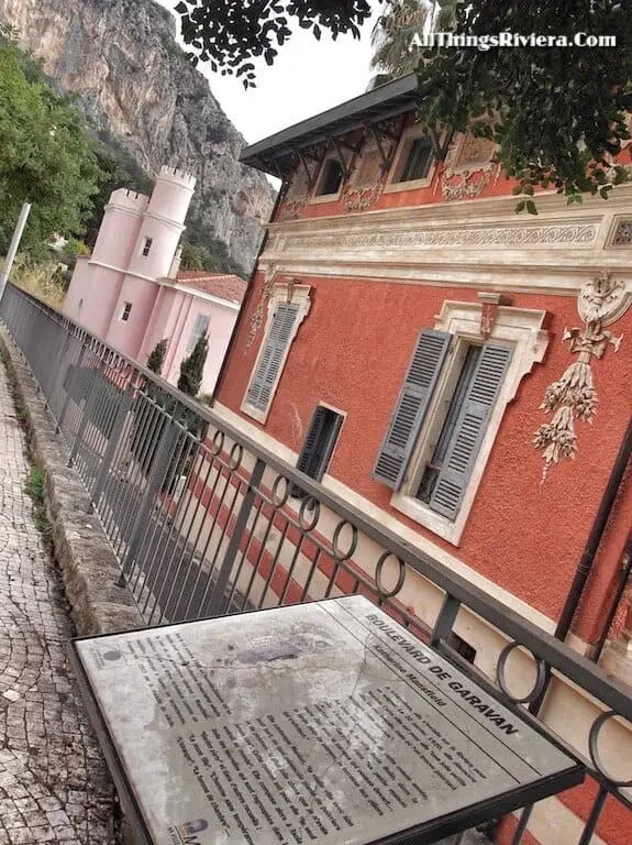 "Katherine Mansfield museum in Menton -part of a scenic walk from France to Italy""