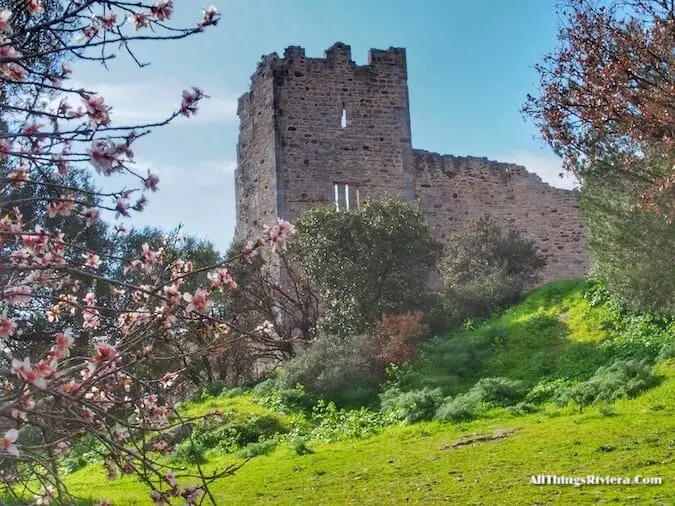 "Where does the Riviera start? Old castle ruin"