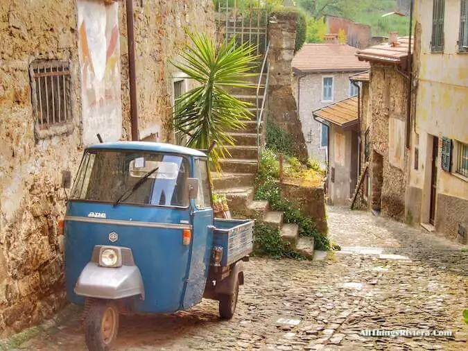 "starting in Apricale for a lovely spring hike"