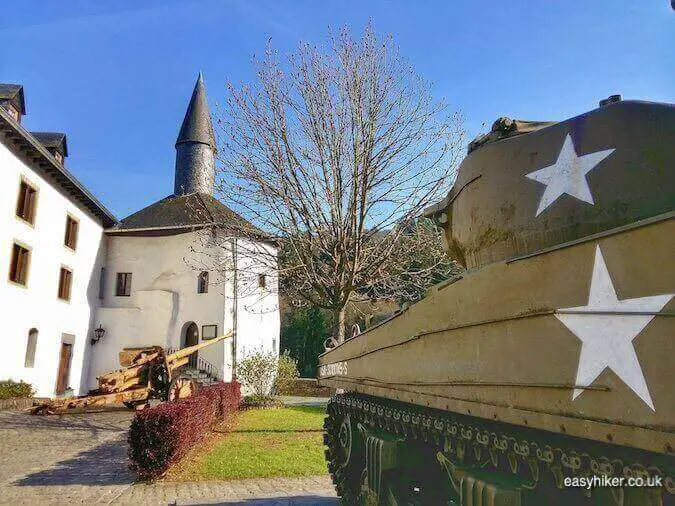 "tanks on the grounds of Clervaux Castle - Liberation and Remembrance in Europe"