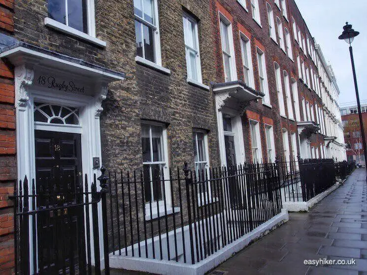 "18 Rugby St in BloomsburyWriters Quarter of London"