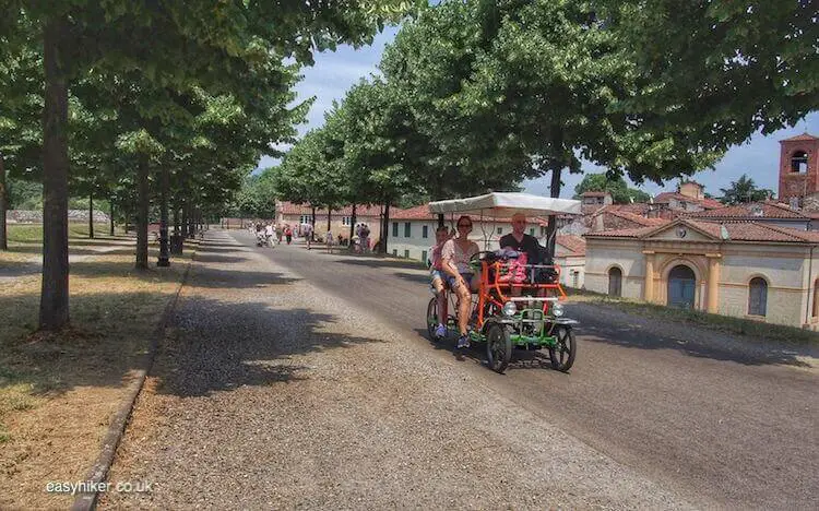 "you can go bike instead of Walk Along the Lucca Wall"