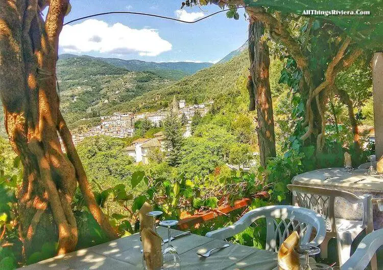 "View from restaurant Terme - easiest of easy hikes in Liguria"