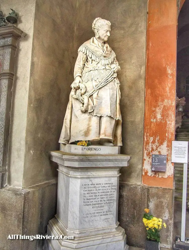 "grave of Caterina Campodonico in Staglione - Cemetery as One of the Wonders of the World"