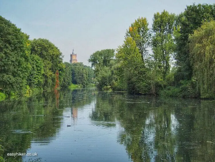 "Schwanenburg seen from one of the Lower Rhine Valley Hiking Routes"