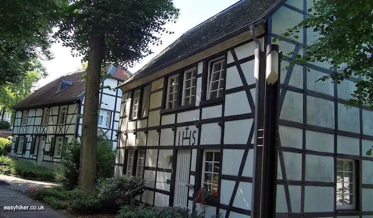 "half/timber framed houses in Rellinghausen where once they drown witches"