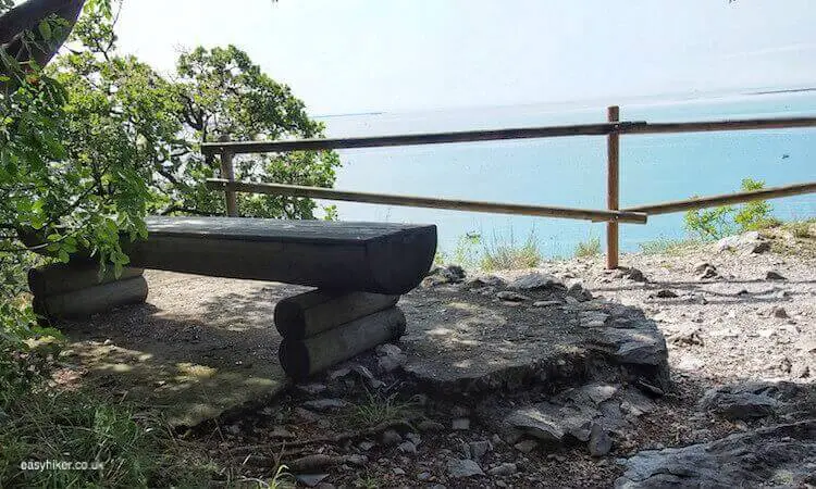 "bench to rest when walking with Rainer Maria Rilke in Trieste"