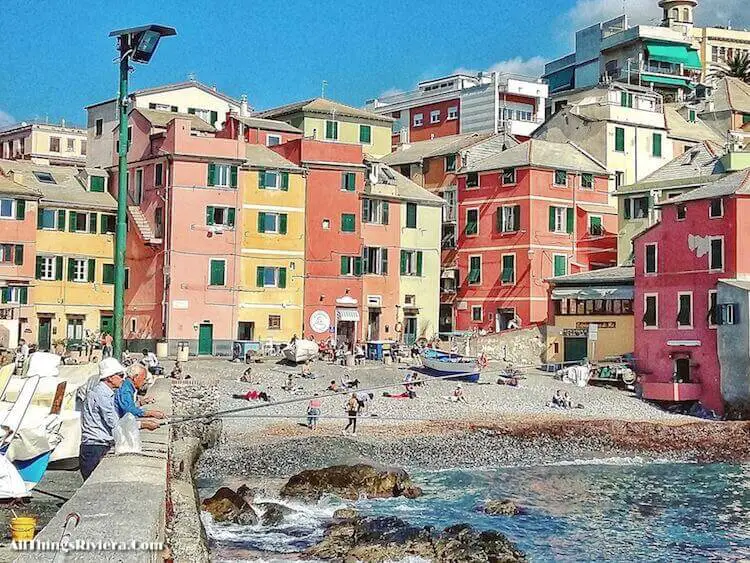 "fishing in Boccadasse"