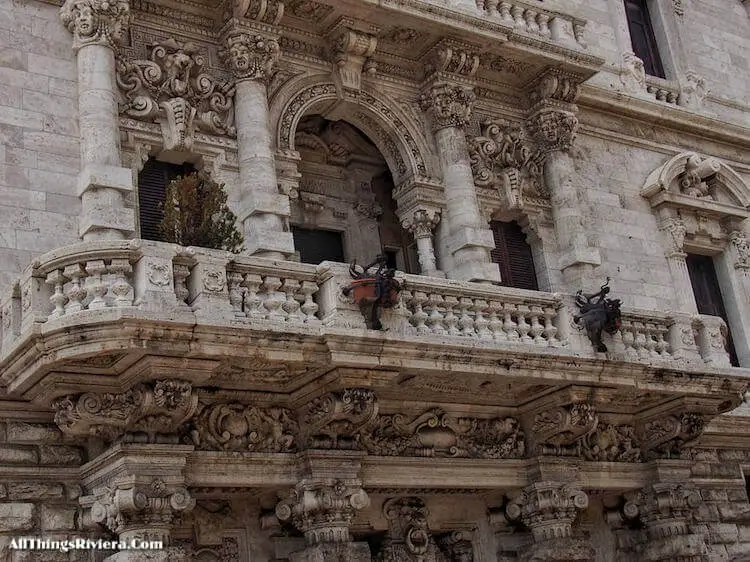 "Ironworks on balcony of Palazzo Pastorino - Genoa gives you architecture by Coppedè"