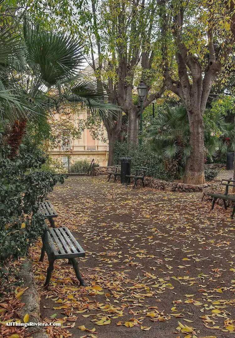 "Autumn in Scassi Park in Genoa"