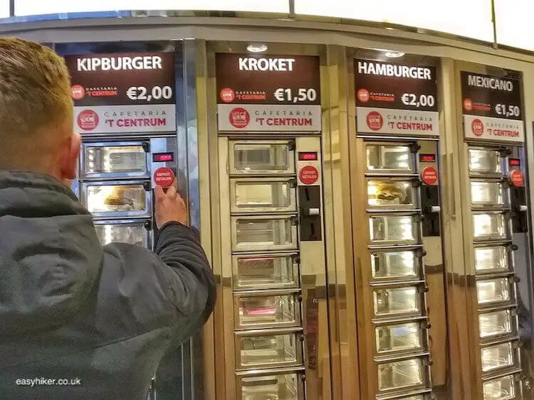 "burger vending machine - brighten up Dutch Midwinter Blues"