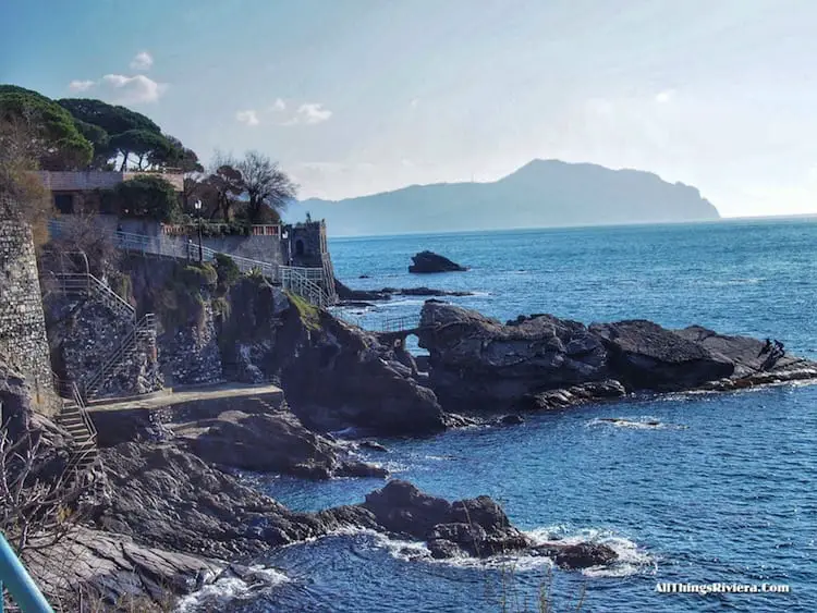 "see Portofino on your walk on Passeggiata Anita Garibaldi"