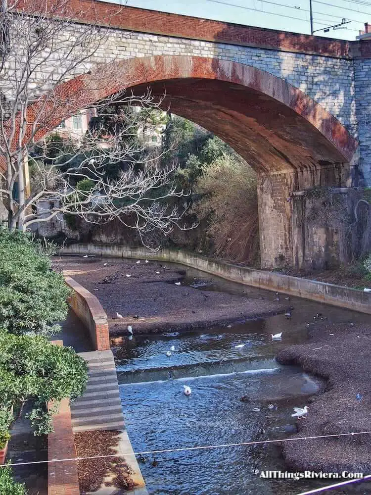 "part of the marina of the Nervi harbour"