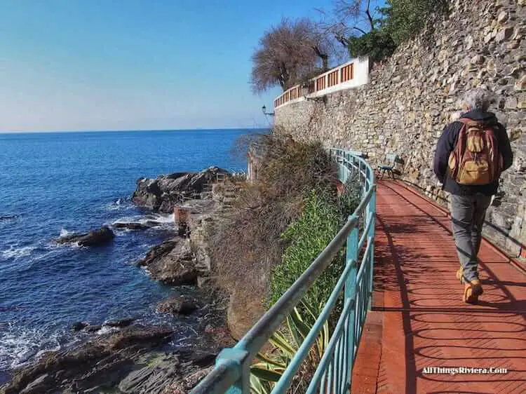 "scenic walk on Passeggiata Anita Garibaldi"