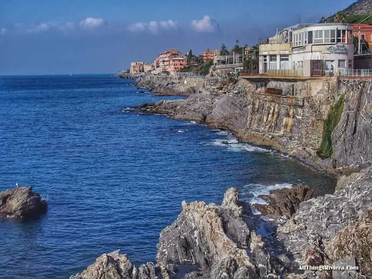 "the Marinella along the walk on Passeggiata Anita Garibaldi"