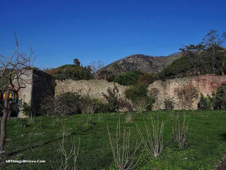 "Roman ruins along a walk in Nervi Park with Empress Sissi"