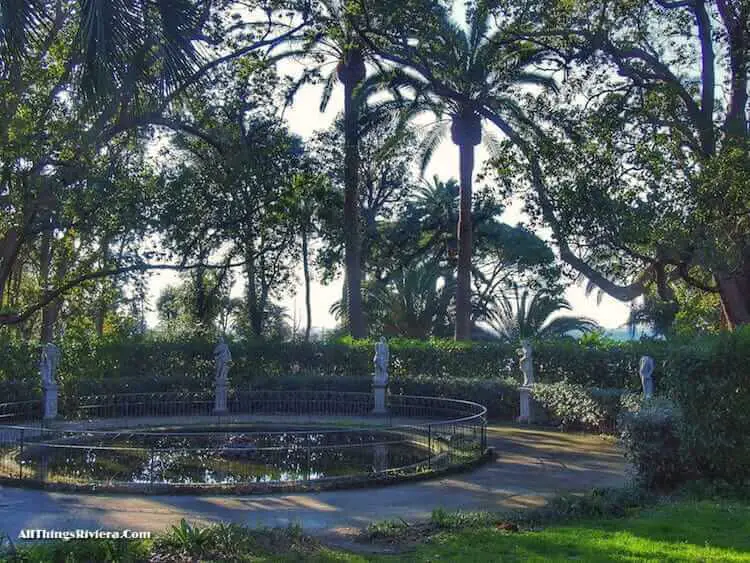 "Gropallo gardens on a walk in Nervi Park with Empress Sissi"