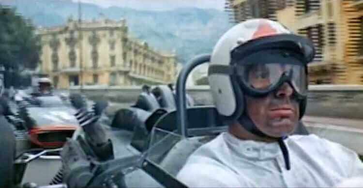 "James Garner in the movie Grand Prix"