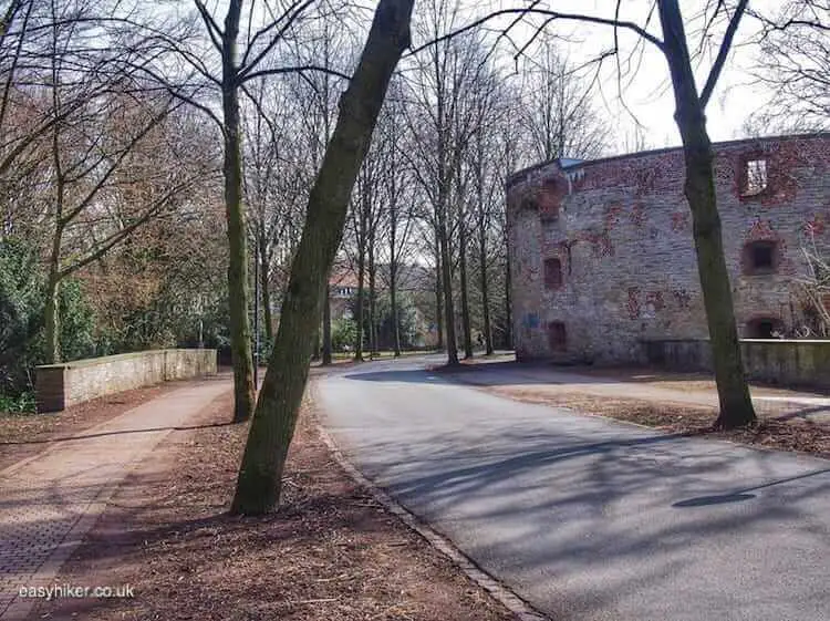 "former Gestapo torture chamber along the Muenser wall walk"