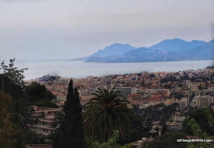 "view of the city while Hiking in Cannes"
