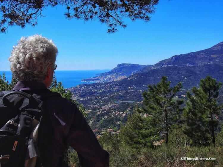 "view of the French Riviera from the steep hills of Menton"
