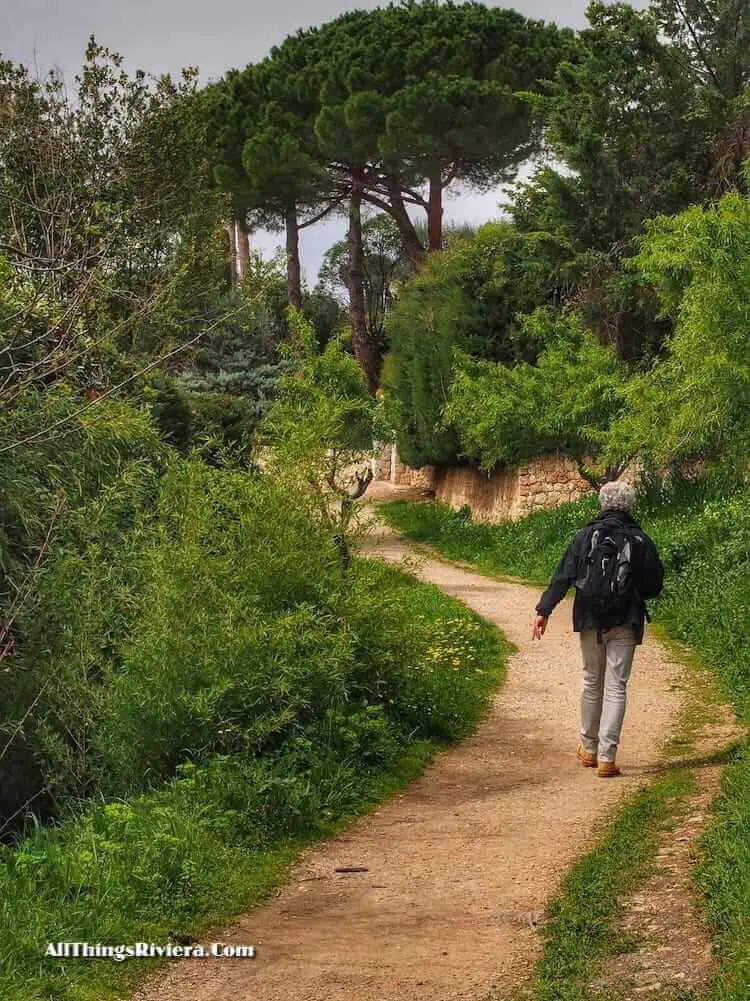 "Hiking in Cannes on the Promenade du Belvedere"