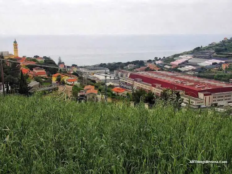 "Up on Bussana Vecchia hiking trail"