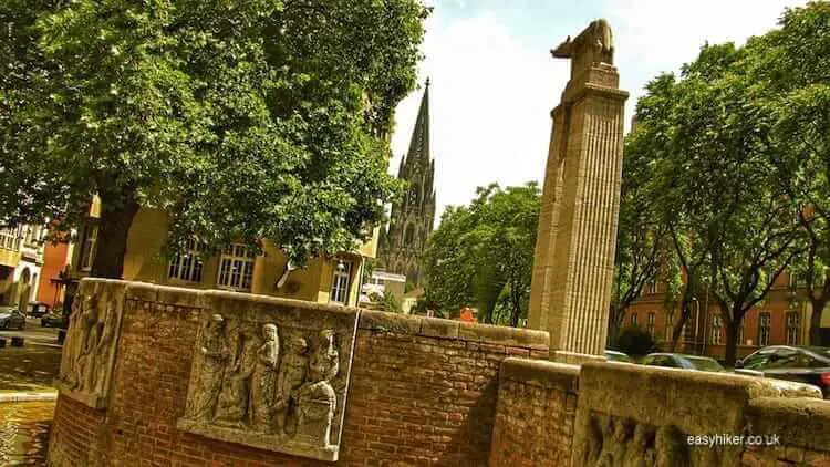 "Roman fountain in Cologne"