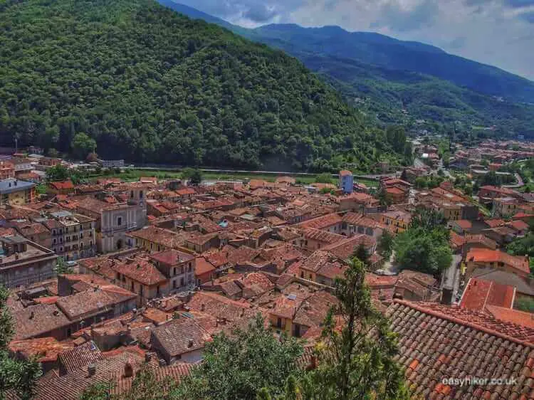 Views of peaks of Abruzzi from Antrodoco"