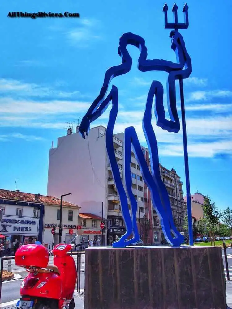 "Poseidon - art along Nice Tramway line 2"