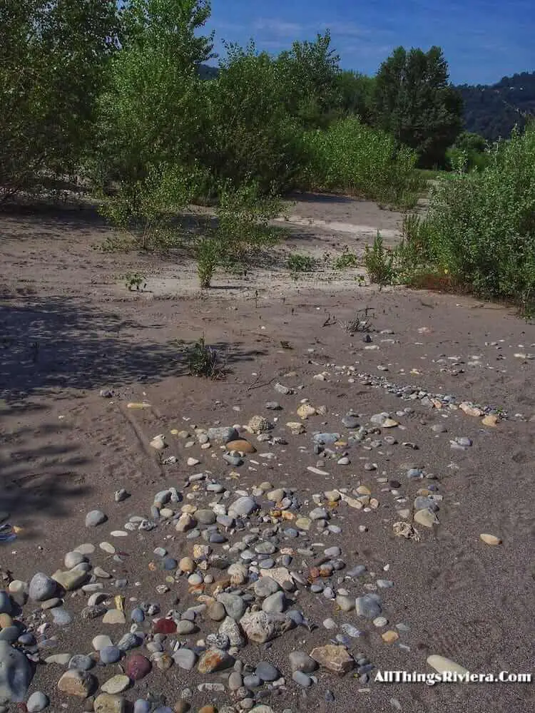 "sandy desert along the river Var