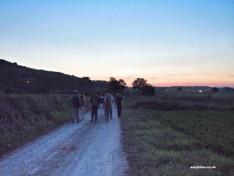 "going home after a hike on the Via Francigena Toscana"