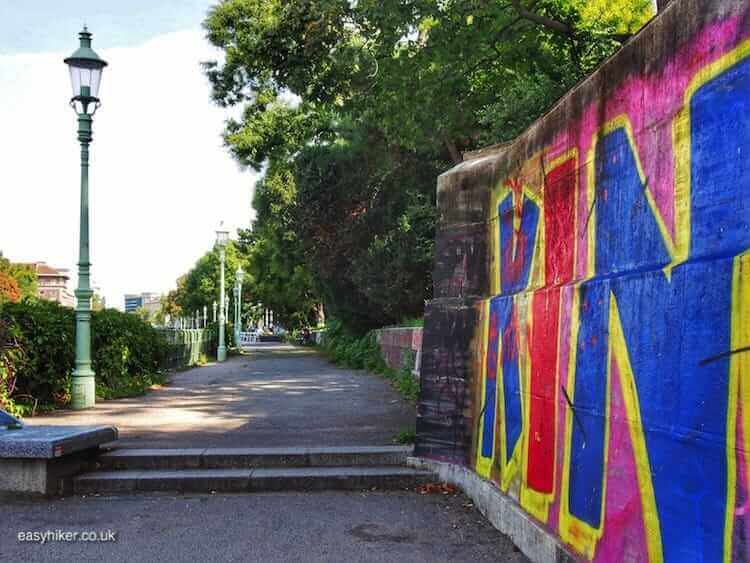 "gritty urban landscape on short Vienna walk"