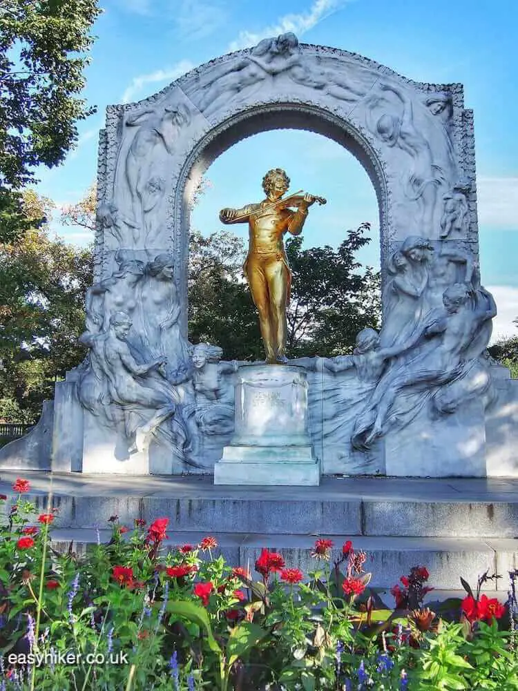 "Statue of Strauss in Vienna City of Music"