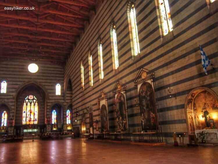 "inside San Francesco church - seeing Siena a second time"