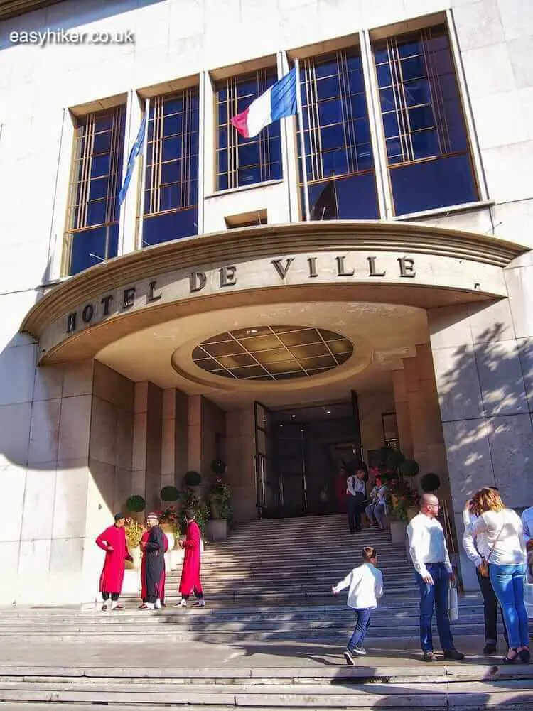 City Hall - modernist architecture in Paris"