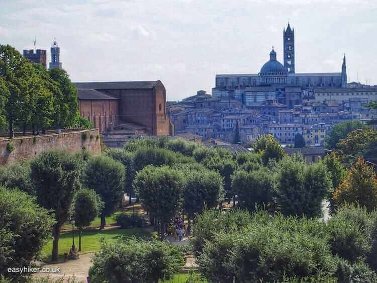 "seeing Siena a second time gave us this view"
