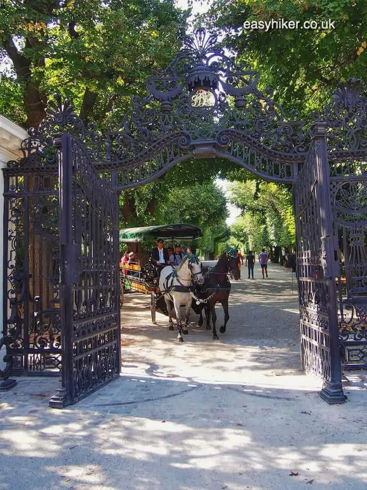 "Gate of Schoenbrunn Park - on the trail of Hitler and Stalin in Vienna"